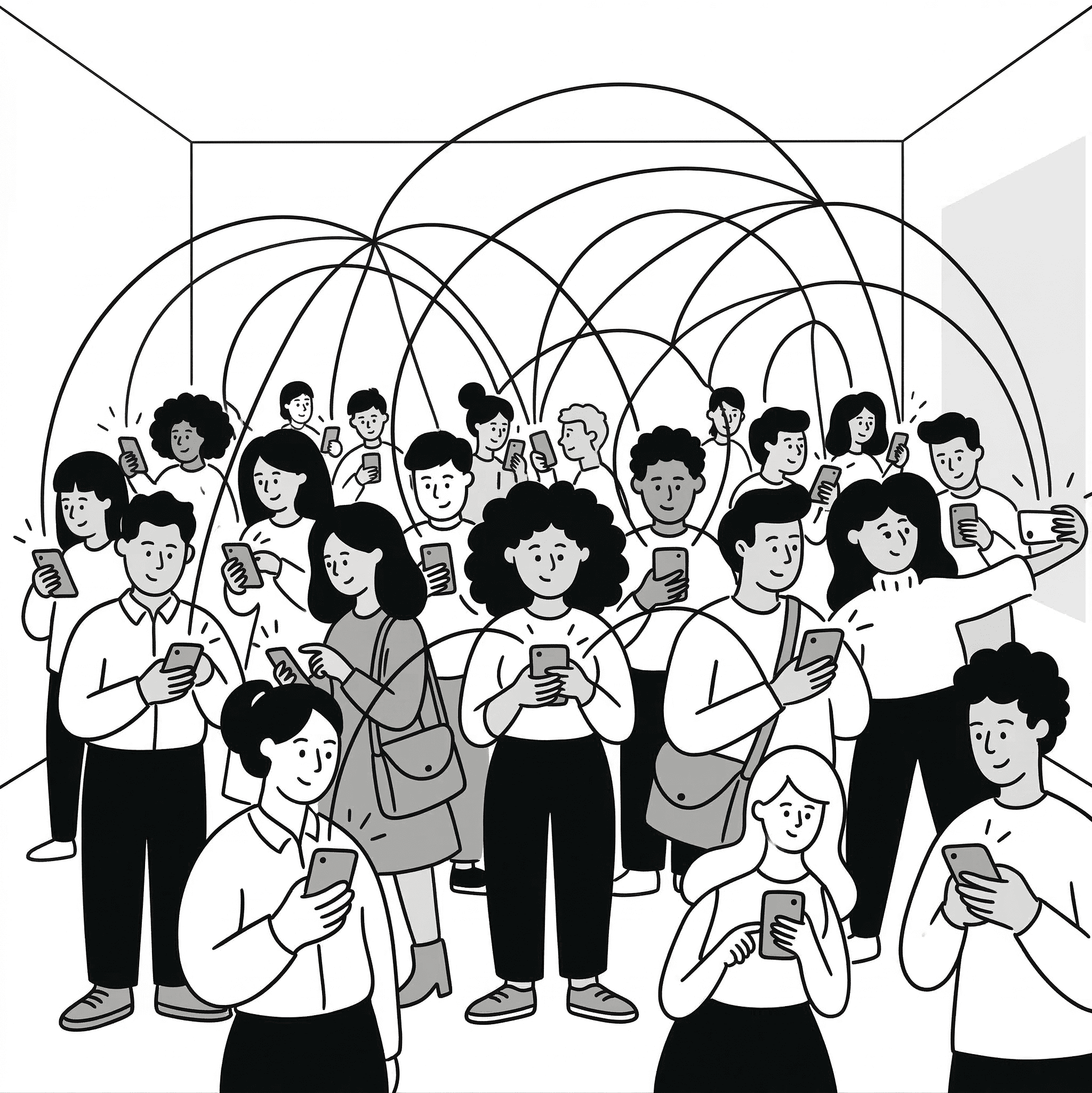 People networking at an event